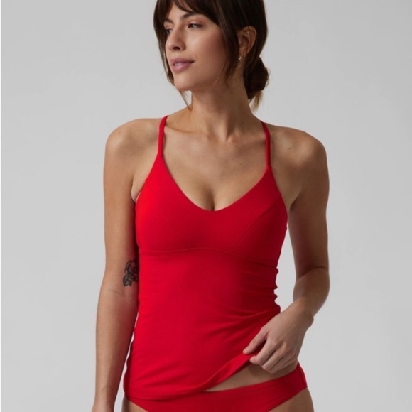 NWT! Athleta Matador Red Triangle Tankini A-C - Multiple Sizes - Picture 1 of 8